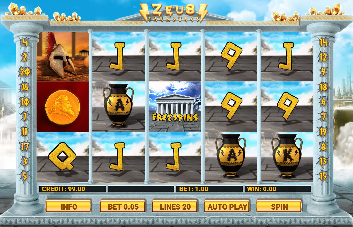 Play the Zeus slot game online